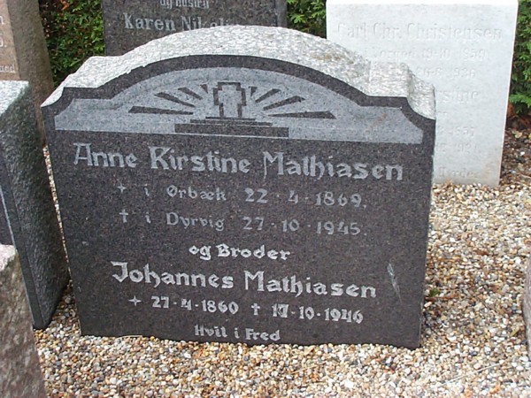 Mathiasen 1869 Anne Kirstine og broder Johannes 1860.jpg
